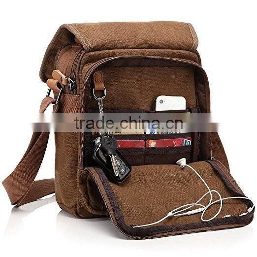 Small Canvas Shoulder Bag Messenger Bag Work Bag