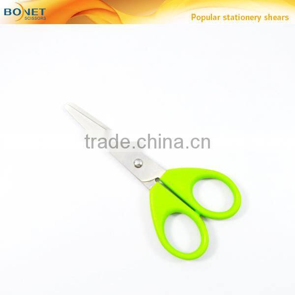SSC0002 FDA certificated 4-1/4" Economic colorful plastic student rounded point scissors set 3ps