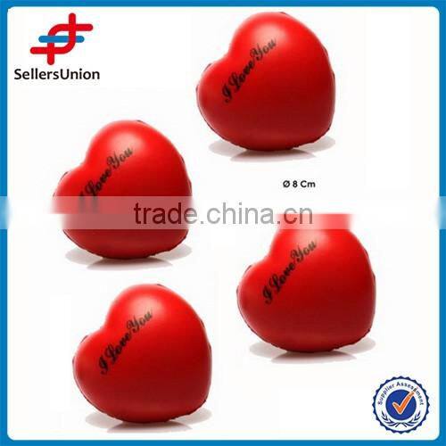 Big soft foam ball, "I love you" red PU ball