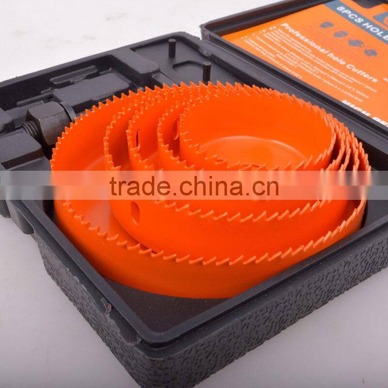 8 PCS Wooden Hole Saw Set