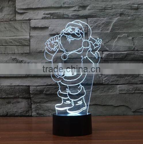 New Santa Claus 3D Touch Table Lamp Creative Lamp LED Lamp Vision Night light