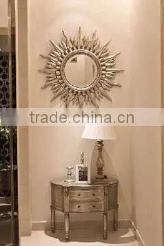 Competitive Price Decorative Gold Sun Shaped Wall Mirror
