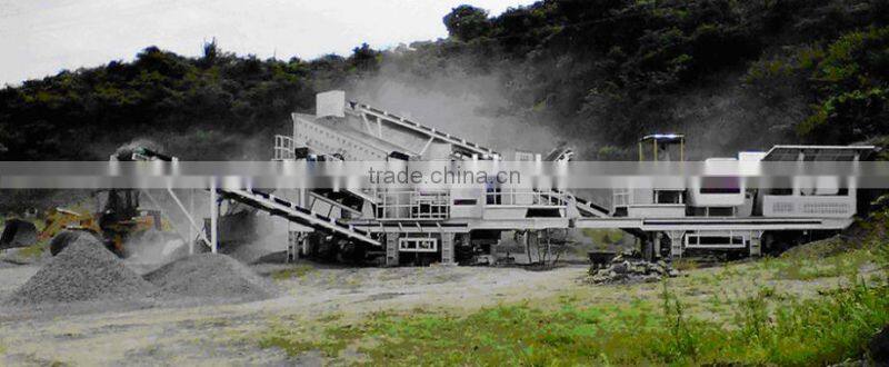 powerful mobile crushing system 180-200tph