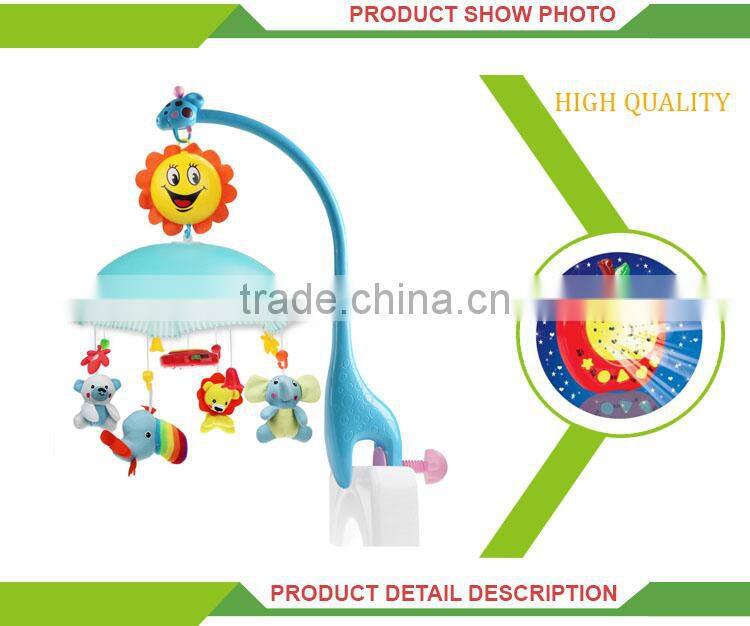 Best sale plastic musical projection set baby crib hanging toy