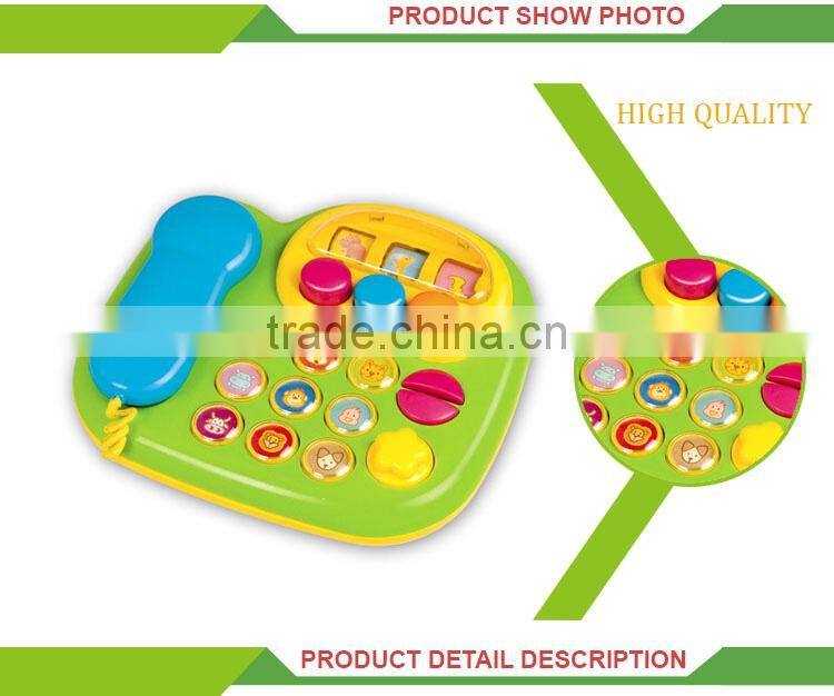 2016 Newest product cartoon musical plastic toy cell phone