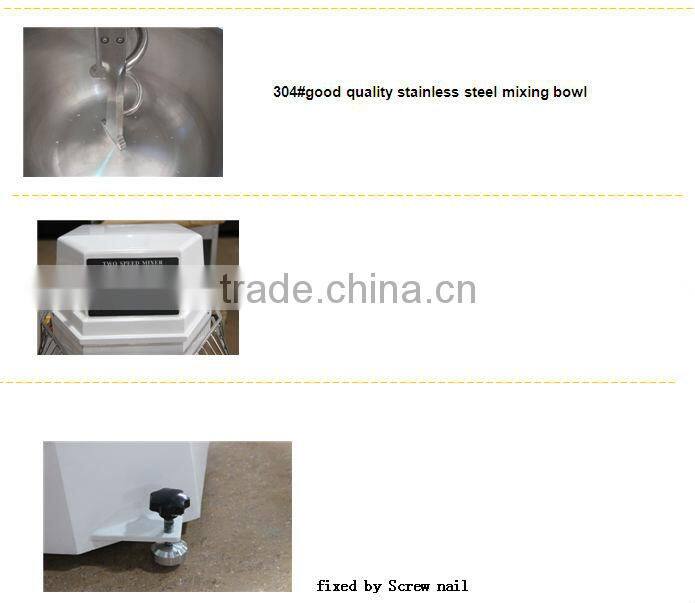 Spiral Mixer/Kneader with Elevating Head & Removable Bowl with CE certificate