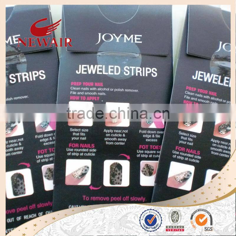 Newest Nail Art Jeweled Strips Shiny 3D JEWELED NAIL STRIPS