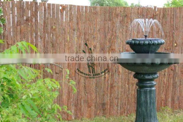 ornamental bark fence