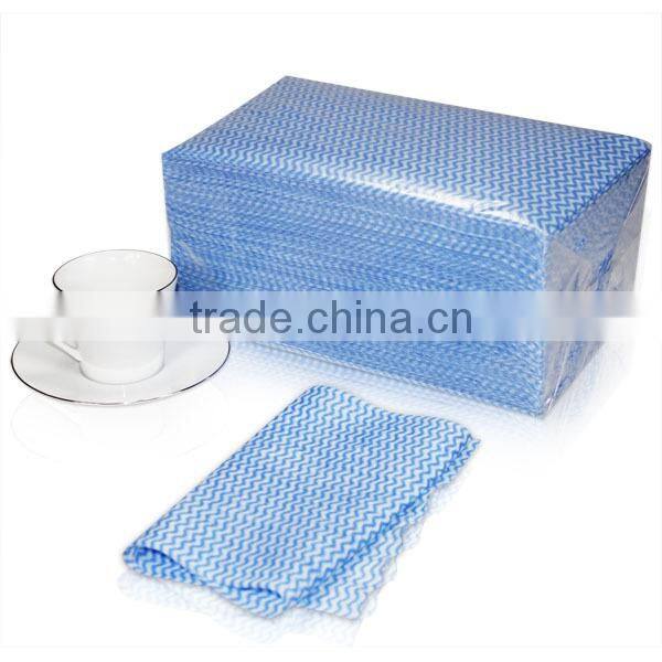 Dry cleaning wipes made of nonwoven fabric