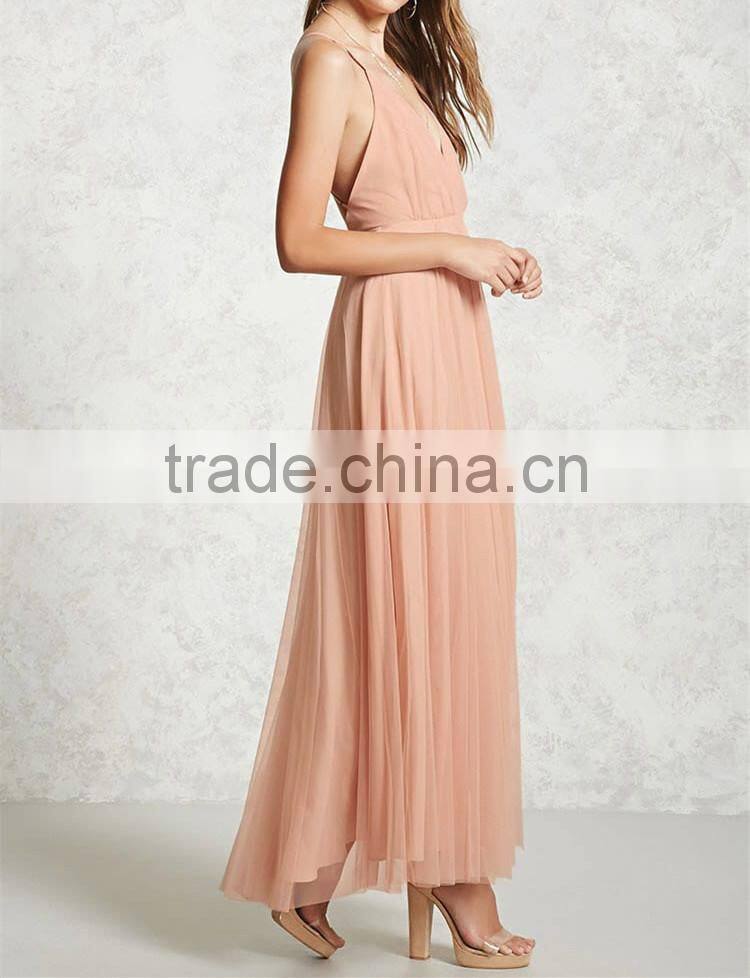 china clothing oem women clothing sexy Gown maxi style dress party fashion Tulle designs evening dress