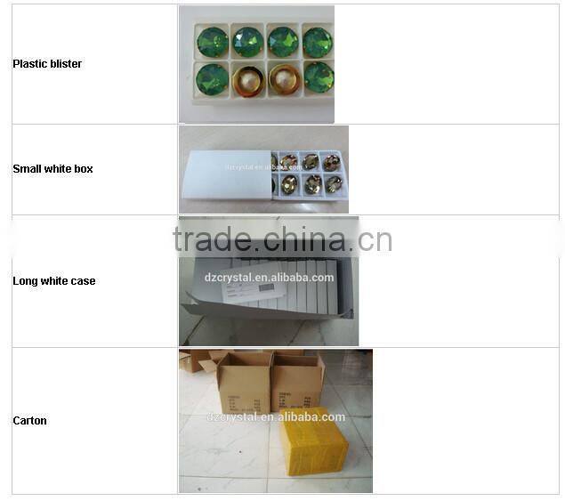 DZ-3001 Round Shaped Crystal Fancy Stones for Clothes Decoration