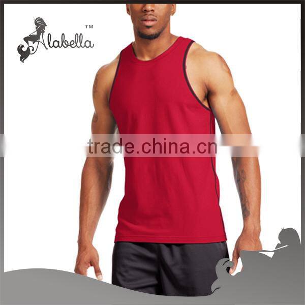 Dry Fit Polyester Spandex Mens Tank Top