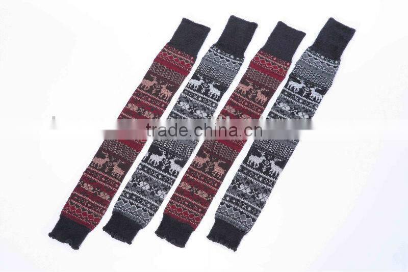 New design acrylic lady styly leg warmers