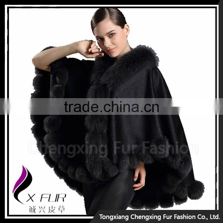 CX-B-P-22C Hot Selling Wool Winter Warm Shawl For Women