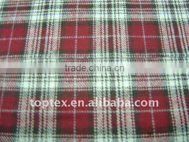 100% cotton flannel yarn dyed woven plushed fabric for shirt