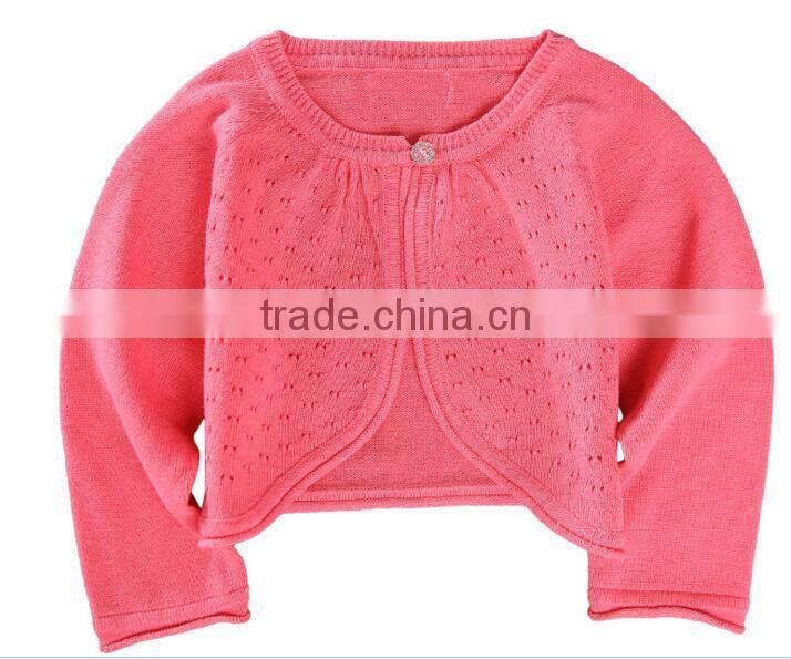 wholesale newborn baby girls pink bolero cardigan sweaters
