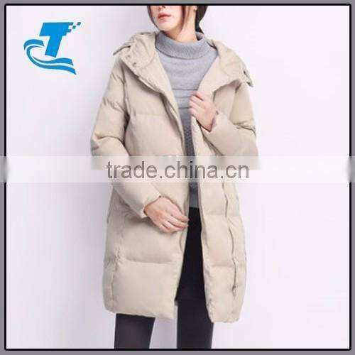 Women Hoodie Long Pattern Padding Cotton Jacket