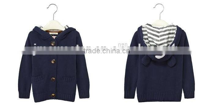Fancy children knitted sweater boys winter jacket kids coat for 2-14 years