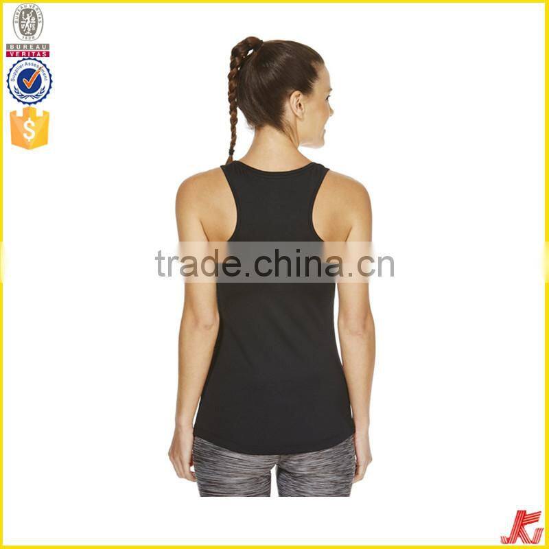 custom cotton and spandex women racer tank tops high quality sportswear