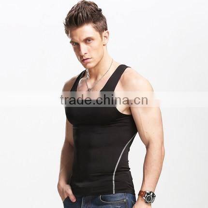 Dry Slim Fit Polyester Spandex Blank A-shirt
