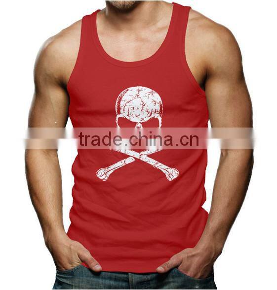 Alibaba china printing cotton wholesale mens custom gym stringer vest