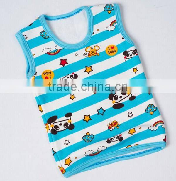 China Factory Custom Thick Kids Thermal Cotton Warm Tank Top