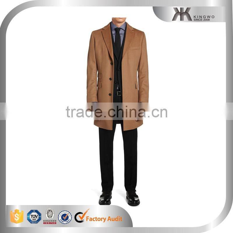 mens brown formal long coat latest design