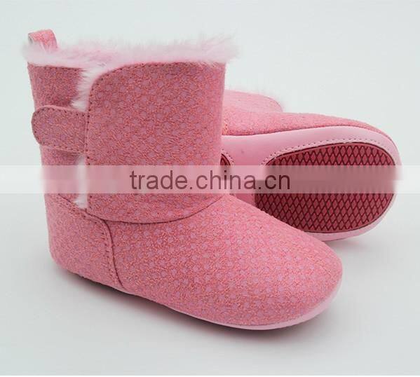 Warm durable soft sole handmade baby girl boots