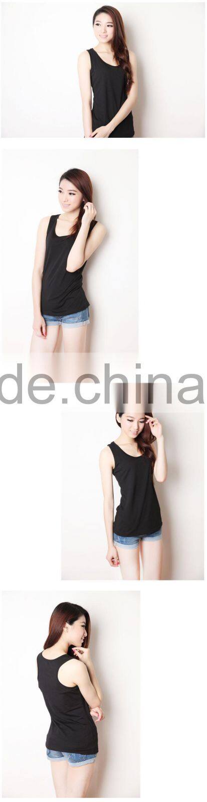 polyamide and spande fashion y back girls tank top