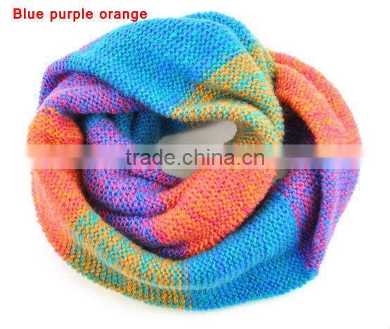 moq.1pc high quality 5 color choice fashion stitching neckwear lovely magic muffler scarves
