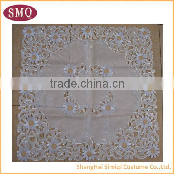 100% polyester hot selling new design embroidery trendy tablecloths