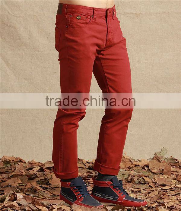 Hot sale 100% cotton man's trousers custom casual man's pants