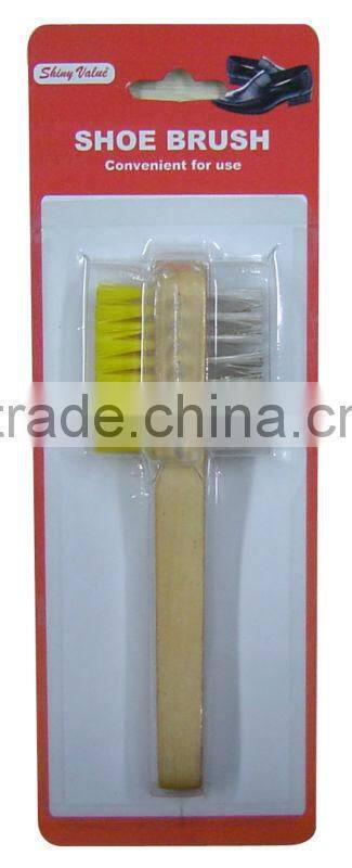 Different color and size Shoe Brush packed in blister card