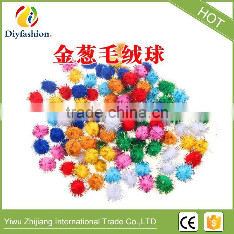 20mm handmade art toys Chenille Stems Bendaroos Christmas Plush Ball Hair Root Diy Children Toys gifts