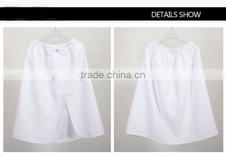 waffle weave bath dress wrap towel unisex