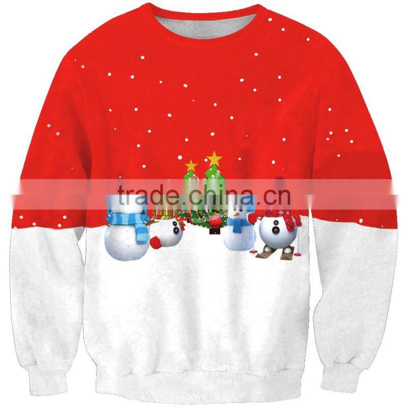 deer snowmen Christmas unisex 3D printed sweatshirts/blue na plus size 3d fashioable Christmas printed hoodies without hood