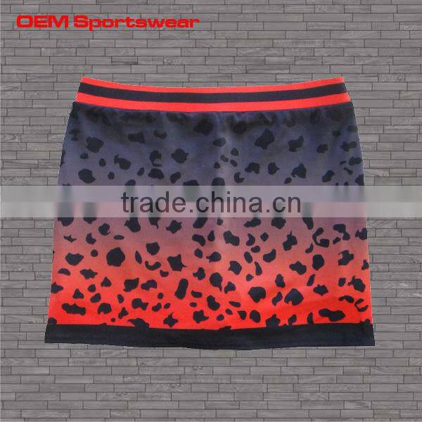 girls sublimated cheerleading dress with short