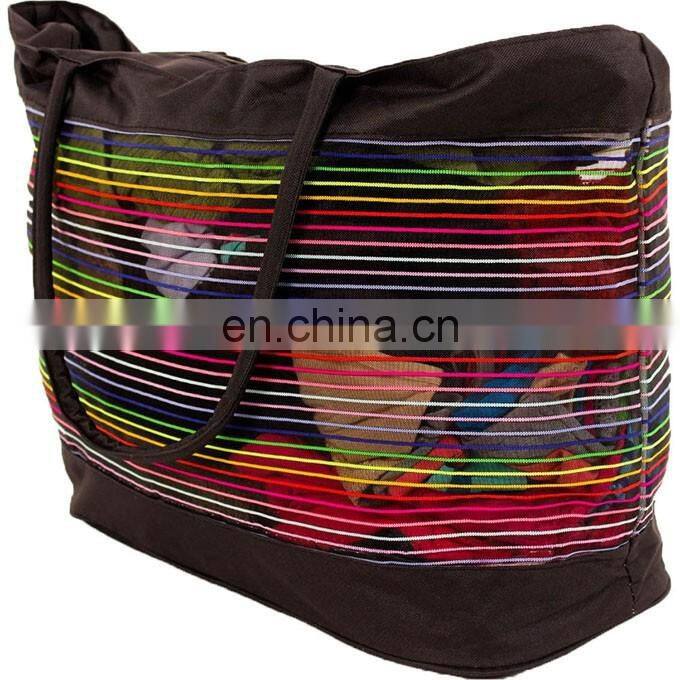Large Mesh Tote Beach Bag Shopping Grocery Shoulder Handbag