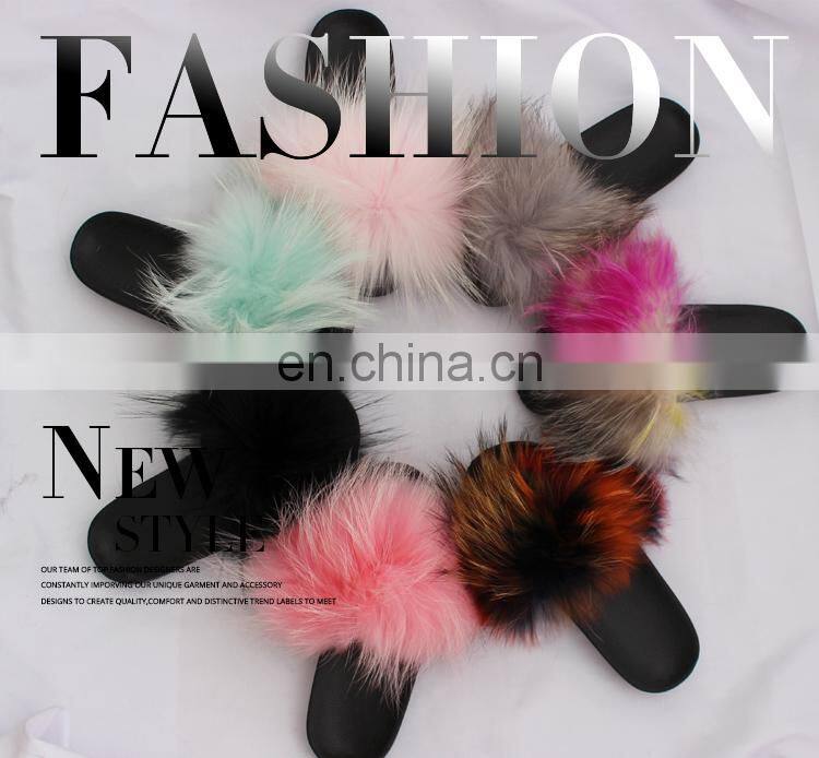 Factory Fur Slide Slippers China Rubber Slipper