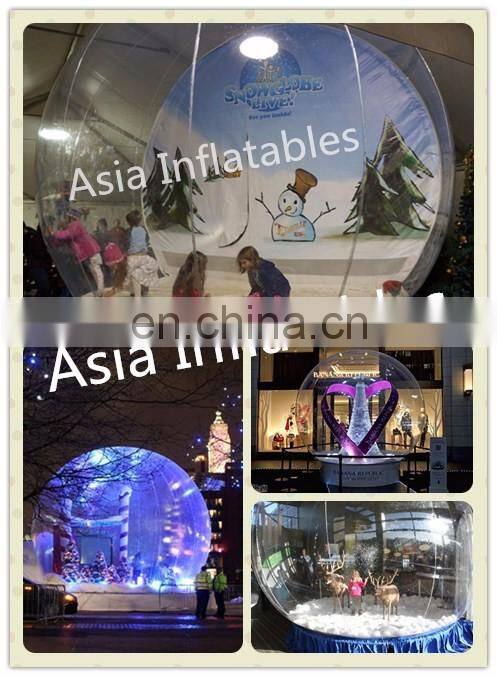PVC Inflatable Christmas Snow Globe Indoor Inflatable Snow Globes For Christms