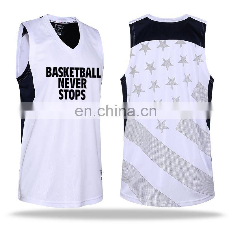 New arrival fashion design adult team sports jersey basketball match wear