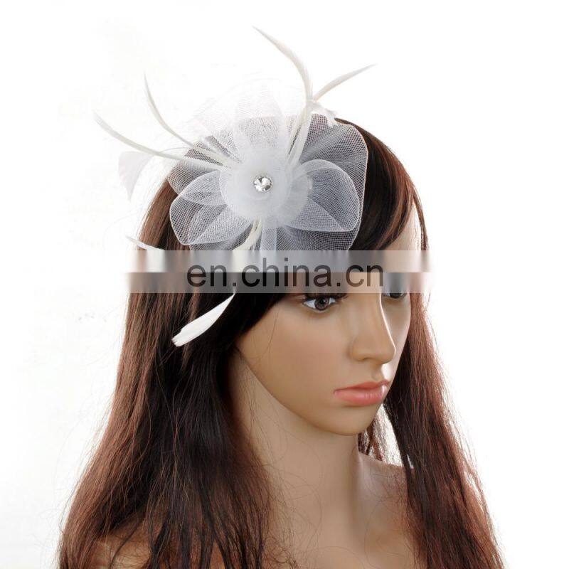 Women Wedding Bridal Headpiece Wedding Hats Fascinator Ladies Wholesale Make Church Hats Wedding Hair Accessories Hair Accessory