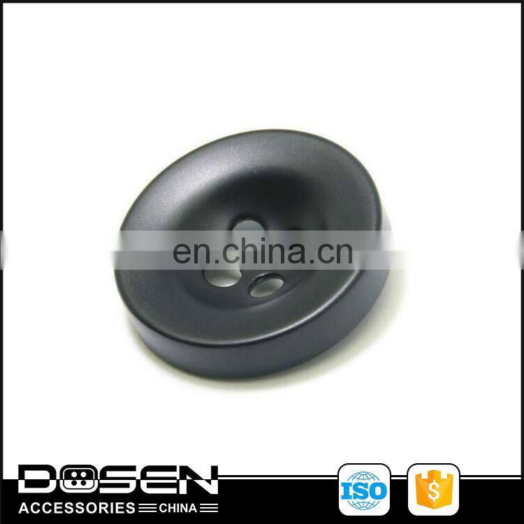 Factory wholesale high quality racking black four holes button for clothing