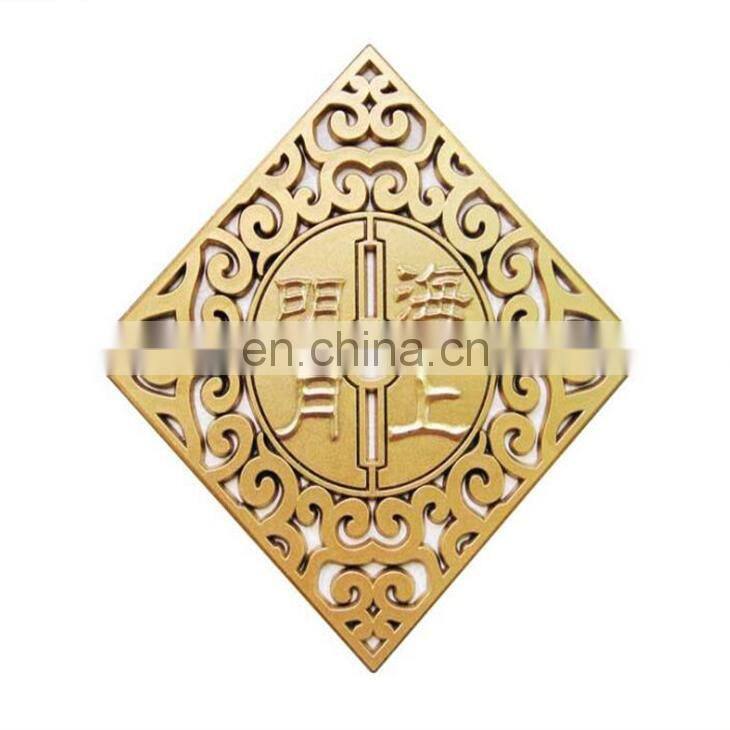 High Grade Packaged Label Type And Vinatge Seal Style Custom Logo Metal Wooden Box Label