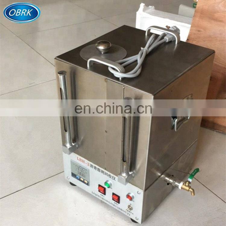 Bitumen Testing Equipment Trichloroethylene Recycling Machine Recycler