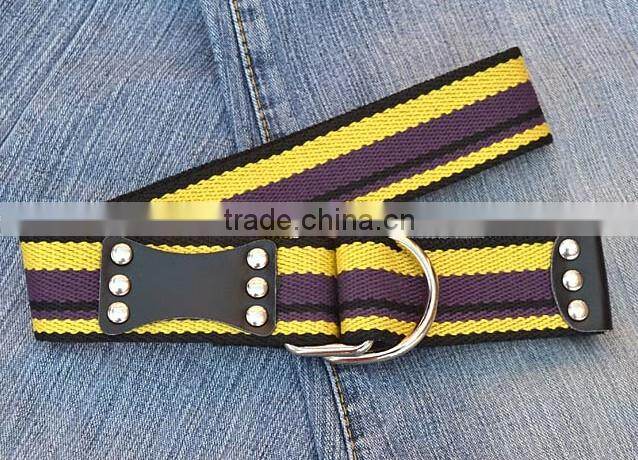 Fashion Woven Jeans studed belt