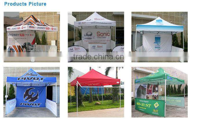Custom Printed 10 X 10 Pop Up Canopy Tent With Optional Side Skirts And Backwall