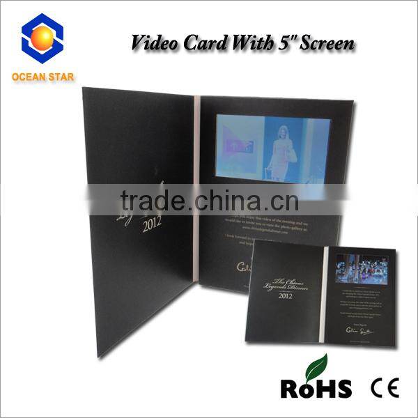 10.1inch lcd video greeting card lcd video business brochure