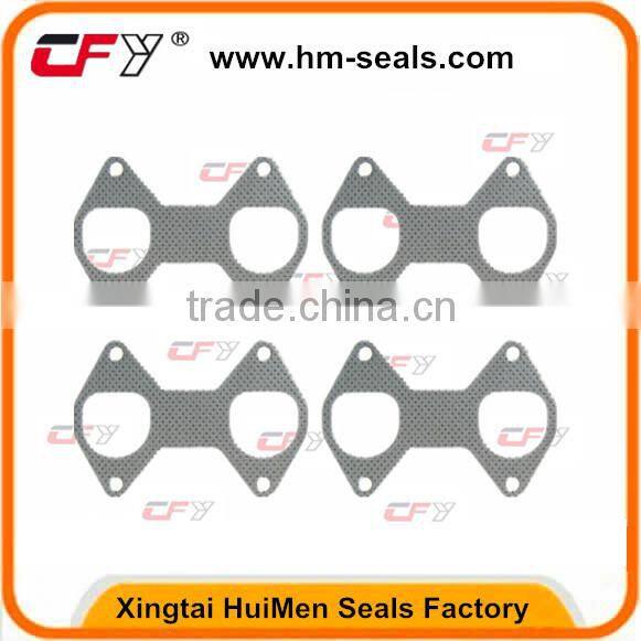 2.5" 3-BOLT HEADER MANIFOLD DOWN PIPE CATBACK TURBO EXHAUST GASKET FLANGE