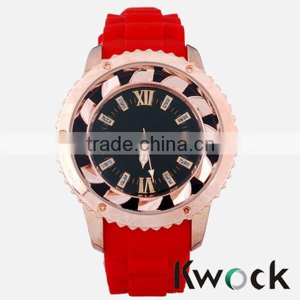 2016 high class watch,mosaic jewelry watch,silicone stylish girls watch